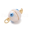 Brass Magnetic Clasps ZIRC-F136-10G-09-2