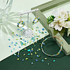 HOBBIESAY 480Pcs 12 Colors Opaque & Transparent Spray Painted Glass Seed Beads SEED-HY0001-03-4