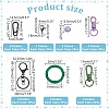 ARRICRAFT DIY Keychain Kits DIY-AR0004-14-2
