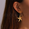 304 Stainless Steel Dangle Stud Earrings OU5741-1-2