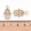 Brass Micro Pave Cubic Zirconia Pendants KK-T070-72-3