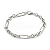 201 Stainless Steel Figaro Chain Bracelets STAS-Z056-09P-1