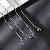 Non-Tarnish 304 Stainless Steel Cable Chains Necklace for Men Women NJEW-N050-A02-S15-2