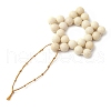 Star Natural Fossil Beads Pendant Decorations HJEW-JM02098-4