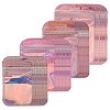 40Pcs 4 Styles Plastic Laser Packaging Yin-yang Zip Lock Bags OPP-FS0001-01-5