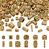 HOBBIESAY 120Pcs 10 Styles Tibetan Style Alloy Beads Sets TIBEB-HY0001-10AG-1