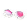Electroplated Natural Banded Agate/Striped Agate Beads KK-P305-06S-2