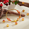   30Pcs 2 Styles Flat Round Alloy Enamel European Beads FIND-PH0022-97-5