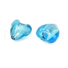 Handmade Silver Foil Lampwork Glass Beads LAMP-Q005-06B-3