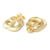 Rack Plating Brass Dangle Stud Earrings EJEW-M230-06G-2