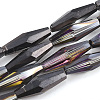 Electroplated Glass Beads Strands X-EGLA-S174-06A-1