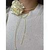 3D Flower Polyester Wrap Choker Necklaces FS-WG63CF5-02-1