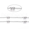 Tarnish Resistant 304 Stainless Steel Cable Chains CHS-I005-01P-1