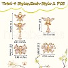 8 Pieces Butterfly Cubic Zirconia Charm Pendant Insect Charm Brass Micro Pave Cubic Zirconia Pendants for Jewelry Necklace Bracelet Making Crafts JX395A-2