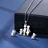 304 Stainless Steel Pendant Necklace & Stud Earring FS-WGC30A7-01-1