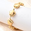 304 Stainless Steel Link Bracelets for Women BJEW-P354-02A-G-3