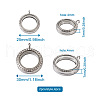 4Pcs 2 Style Alloy Glass Crystal Rhinestone Pendants PALLOY-TA0002-36B-8