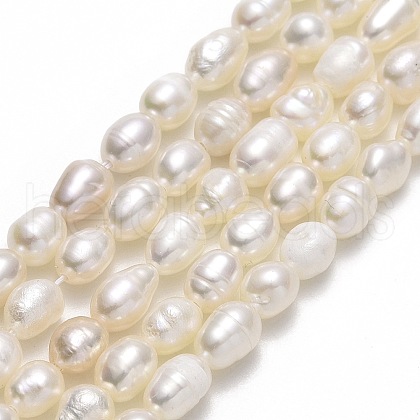 Natural Cultured Freshwater Pearl Beads Strands PEAR-J006-10C-01-1