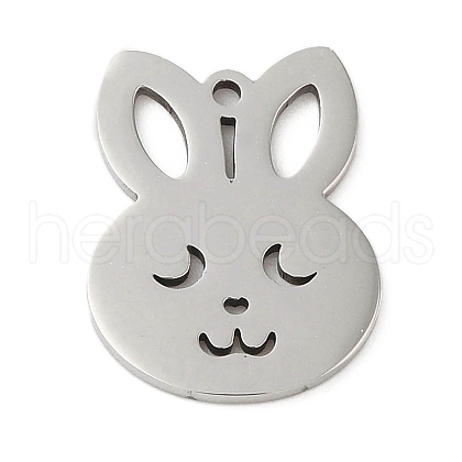 Non-Tarnish 5Pcs 201 Stainless Steel Pendants STAS-B064-02P-1