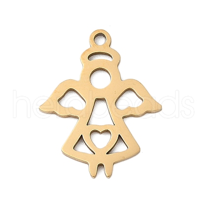 201 Stainless Steel Pendants STAS-F316-07G-1