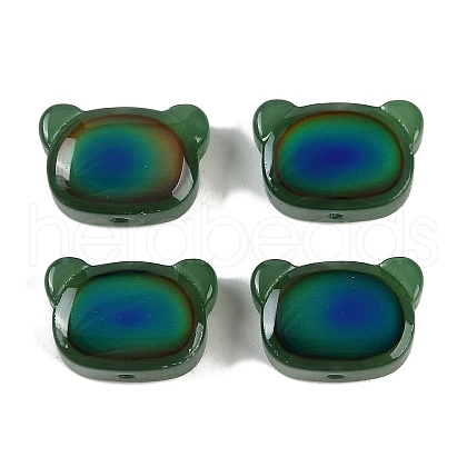 Two Tone Glass Mood Beads GLAA-Z007-09D-1