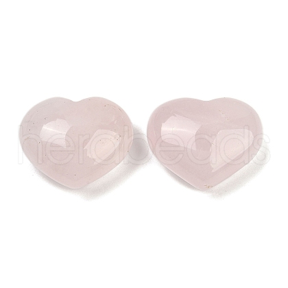 Mother's Day Gifts Heart Natural Rose Quartz Palm Stones G-C186-02D-1