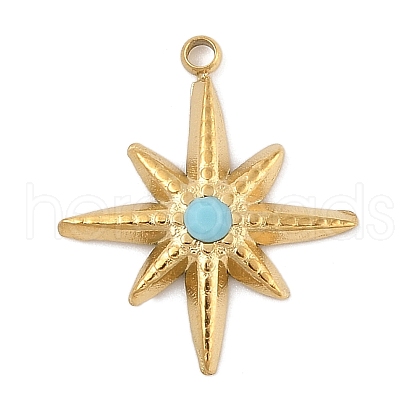 304 Stainless Steel Pendants STAS-P380-60G-1