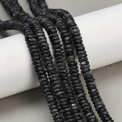 Natural Larvikite Beads Strands G-Q159-B22-01-1