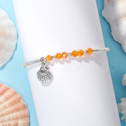 Glass Seed Beads Braided Bracelets BJEW-MZ00176-03-1