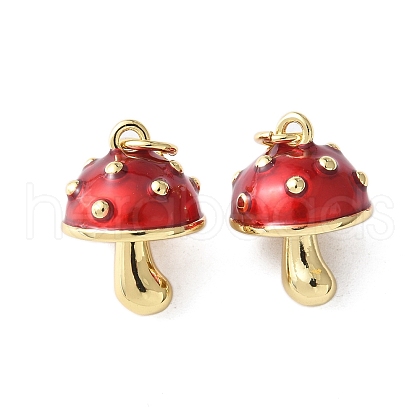 Brass Enamel Pendants X-KK-A252-13C-G-1