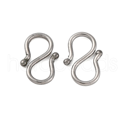 Non-Tarnish 304 Stainless Steel S-Hook Clasps STAS-R157-03P-1