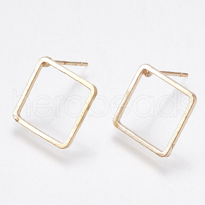 Brass Stud Earring Findings KK-T037-07KC-NF-1