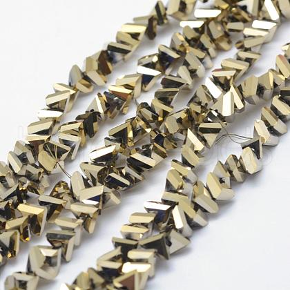 Electroplate Glass Beads Strands EGLA-J143-A-FP01-1