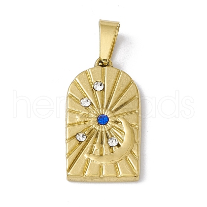 PVD Vacuum Plating 304 Stainless Steel Pendants X-STAS-A062-27G-1