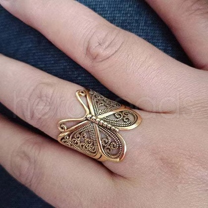 Retro Alloy Adjustable Finger Rings for Women FS-WG84129-01-1
