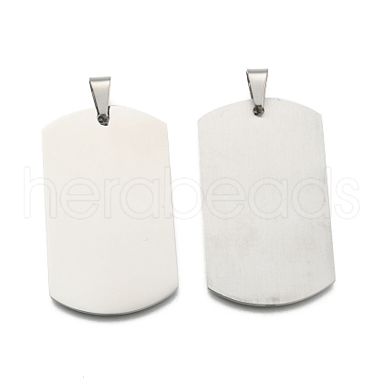 Tarnish Resistant 201 Stainless Steel Stamping Blank Tag Pendants X-STAS-O044-P122-1