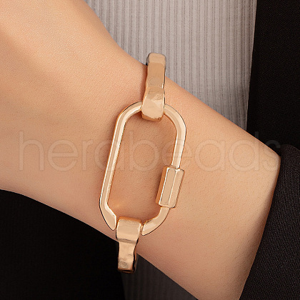 Oval Alloy Cuff Bangles for Women WG73EA3-01-1