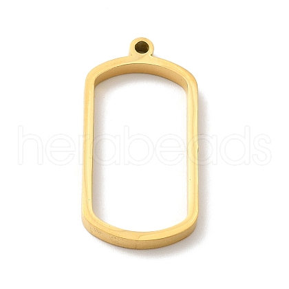 Ion Plating(IP) 304 Stainless Steel Open Back Bezel Pendants STAS-K208-22-1