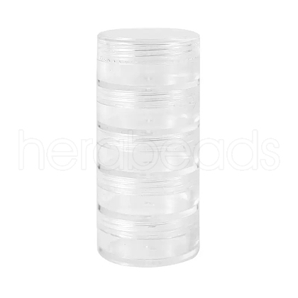 5-Tier Plastic Screw Together Stacking Jars PW-WG77950-01-1