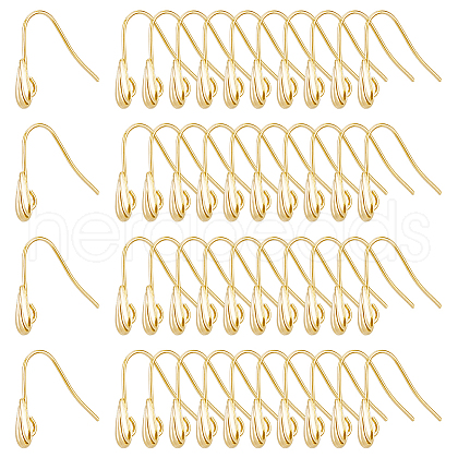 DICOSMETIC 60Pcs Brass Earring Hooks KK-DC0003-89-1