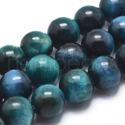 Natural Tiger Eye Bead Strands G-I224-02-8mm-1
