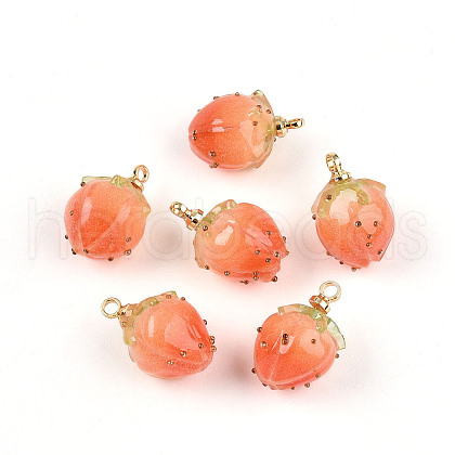 Handmade Flower Epoxy Resin Pendants KY-S163-103E-1