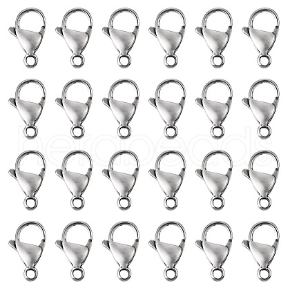 Yilisi 100Pcs 304 Stainless Steel Lobster Claw Clasps STAS-YS0001-27-1