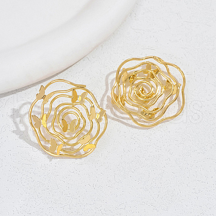 Brass Stud Earrings UT5632-1