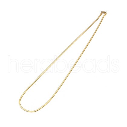 Ion Plating(IP) 304 Stainless Steel Herringbone Chain Necklace for Men Women NJEW-E076-04B-G-1