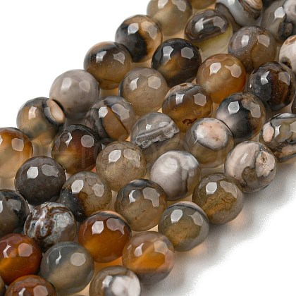 Natural Agate Beads Strands G-M437-B01-02-1