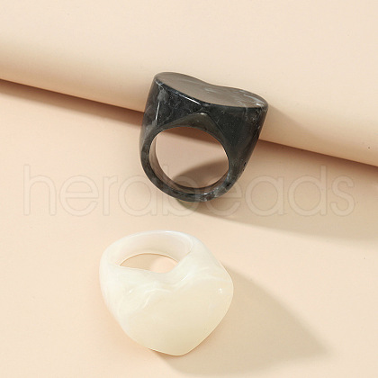 Acrylic Finger Rings Sets for Women HS9345-1