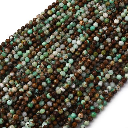 Natural Serpentine Beads Strands G-RM250101-D8-6mm-1