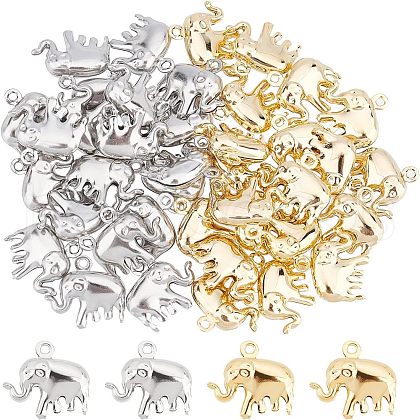 Unicraftale 40Pcs 2 Colors 304 Stainless Steel Charms STAS-UN0030-08-1