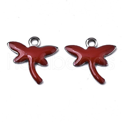 201 Stainless Steel Enamel Charms STAS-N088-19I-1
